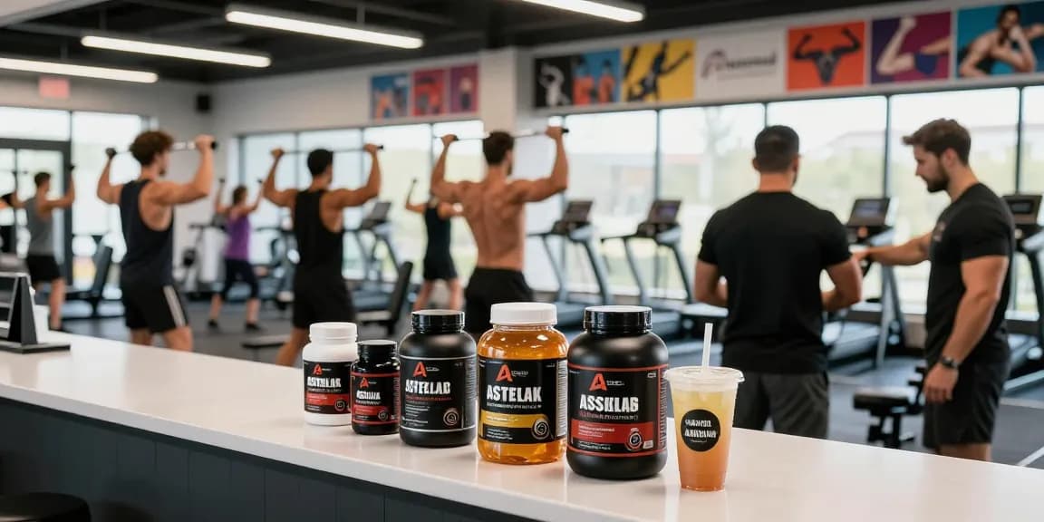 Astera Shop featuring quality steroids in a vibrant gym environment.