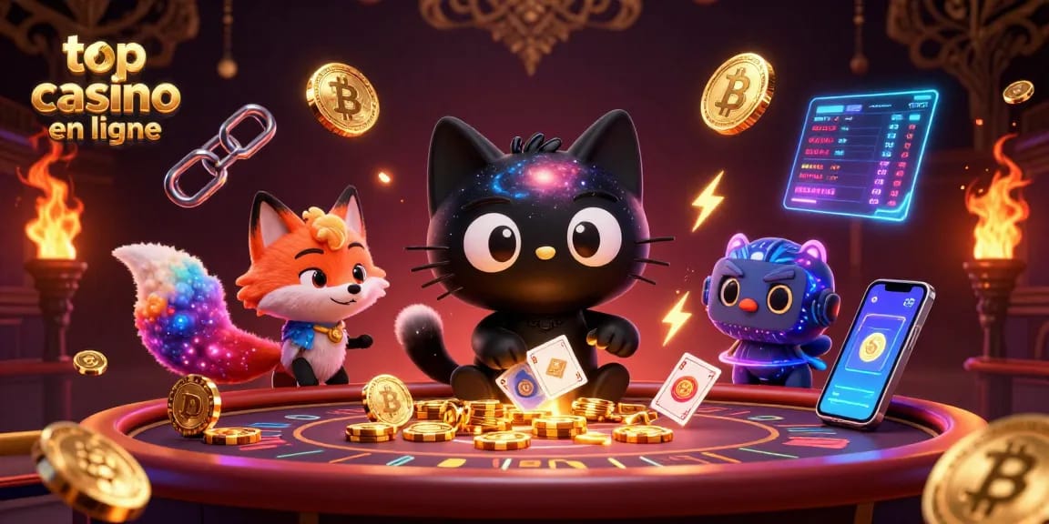 Découvrez les meilleurs jeux de casino avec top casino en ligne et un incroyable chat noir cosmique