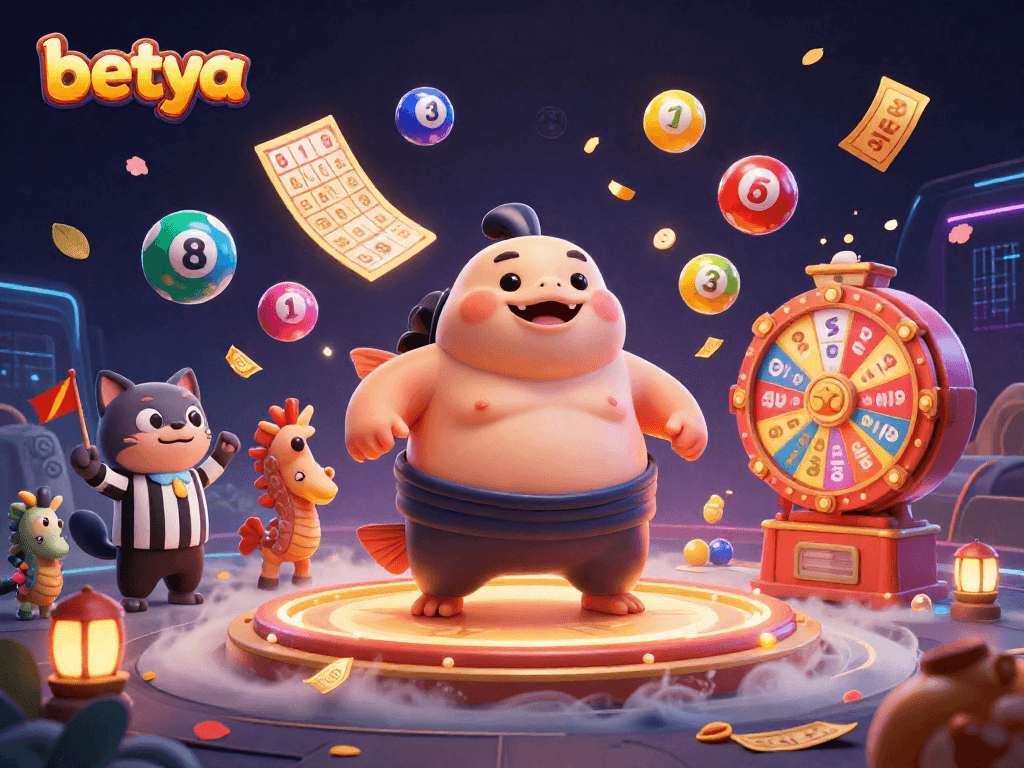 Play exciting lottery games with betya in this vibrant underwater scene featuring dynamic elements.