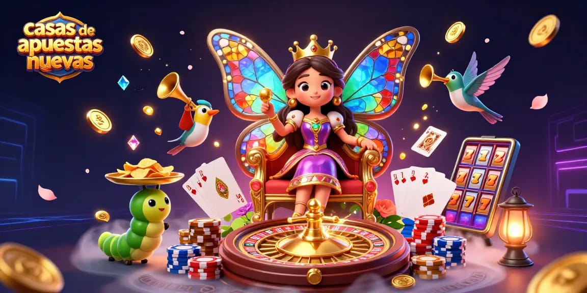 Consigue más conocimiento sobre casas de apuestas nuevas con esta ilustración de casino divertida.