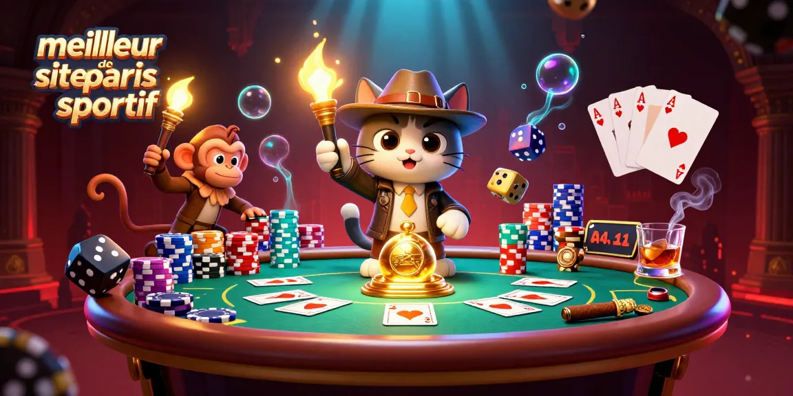 Visitez le meilleur site de paris sportif pour découvrir une illustration 3D captivante sur le thème des jeux d'argent.