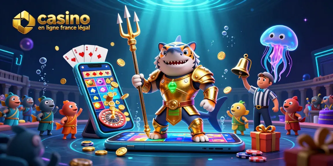 Jouez aux meilleurs jeux de casino en ligne légal en France dans un univers sous-marin coloré.