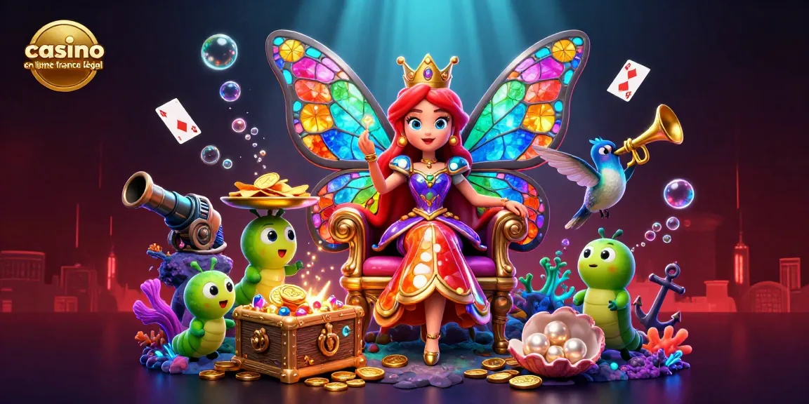 Découvrez l'image dynamique du casino en ligne France légal avec des illustrations 3D captivantes.