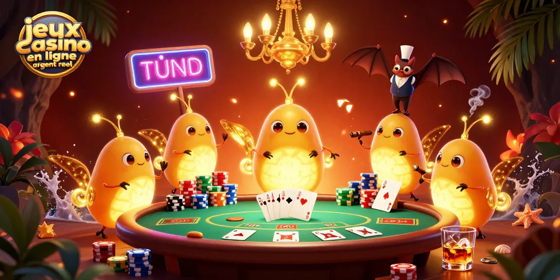 Profitez des jeux casino en ligne argent réel avec une équipe de lucioles illuminant une scène de jeu époustouflante.