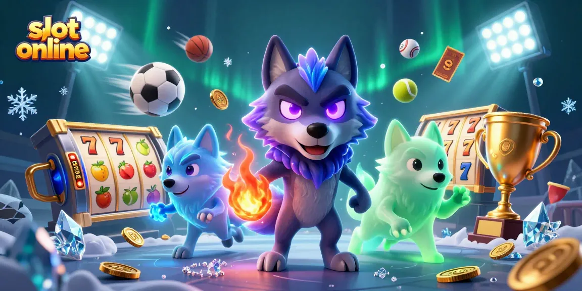 Engage with slot online excitement through colorful 3D illustrations including dynamic reels and jackpots.