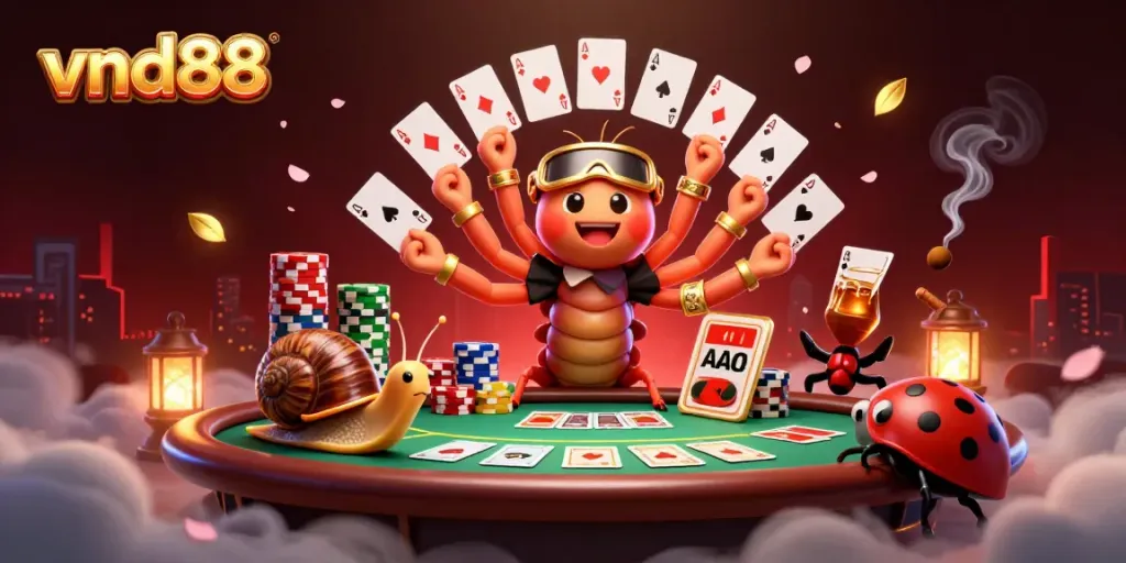 Experience thrilling gameplay at vnd88 with an exciting dealer and high-stakes poker scene.