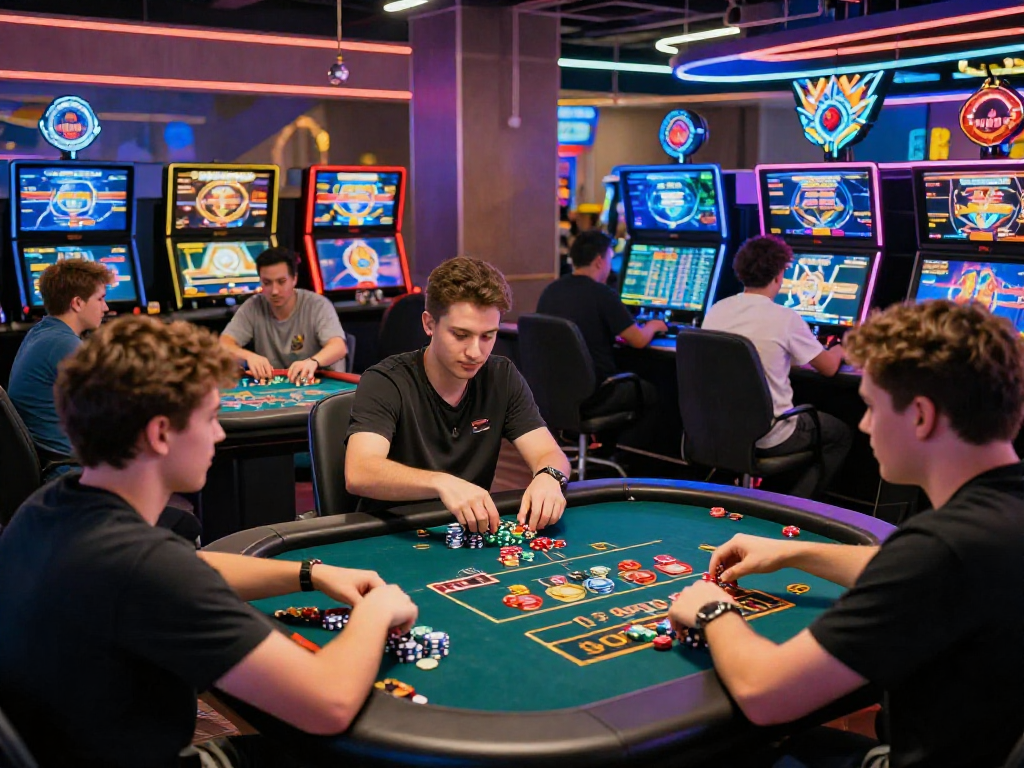 sòng bạc Jin88 - Người chơi tham gia các trò chơi trực tuyến sôi động trong môi trường casino hiện đại.