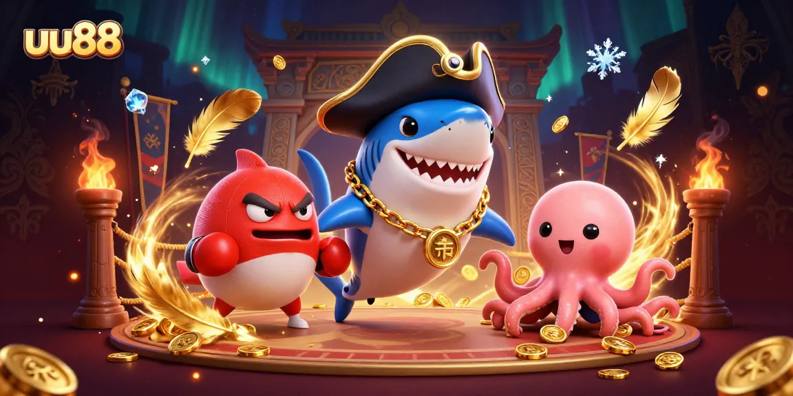 uu88 engages players with vibrant characters in a thrilling casino adventure full of gold coins and excitement.