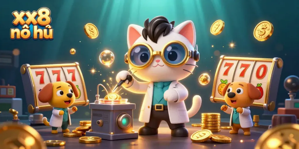 Engage in xx8 nổ hũ as golden jackpots burst with vibrant casino excitement and thrilling game elements.