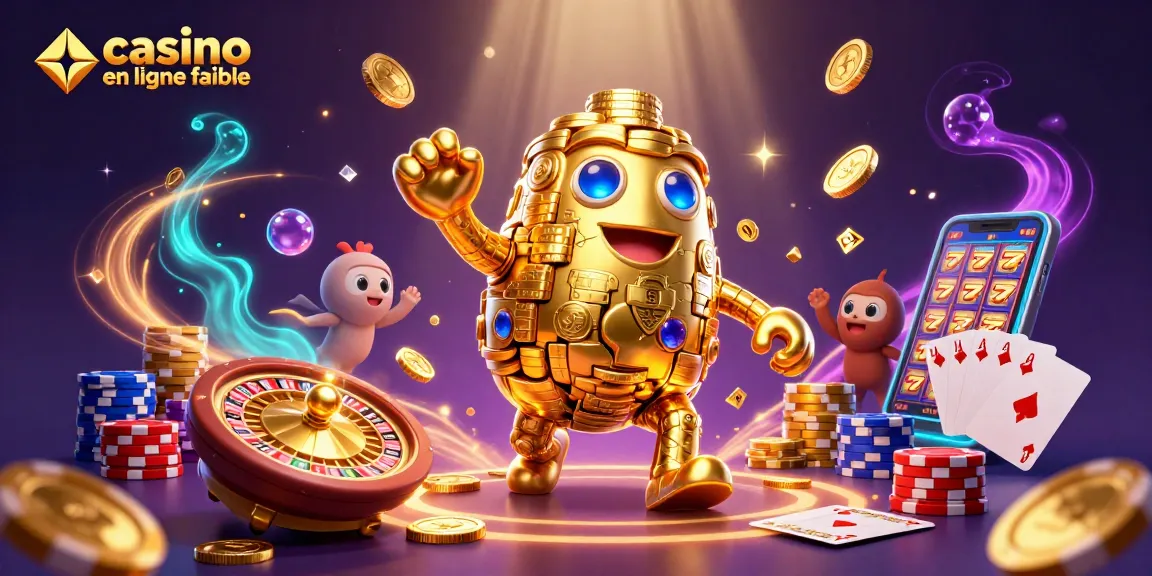Découvrez des jeux de casino en ligne fiables avec des symboles de machine à sous et des pièces d'or.