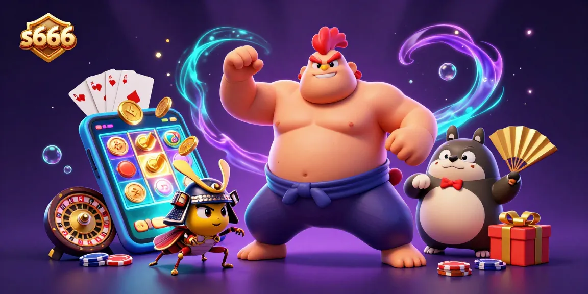 S666 offers immersive slot gaming with thrilling action from a unique sumo wrestling scene.