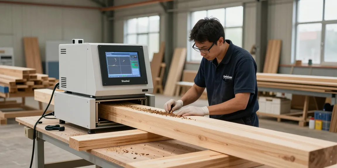 Shashel chemical-free woodworm treatment in action in a workshop