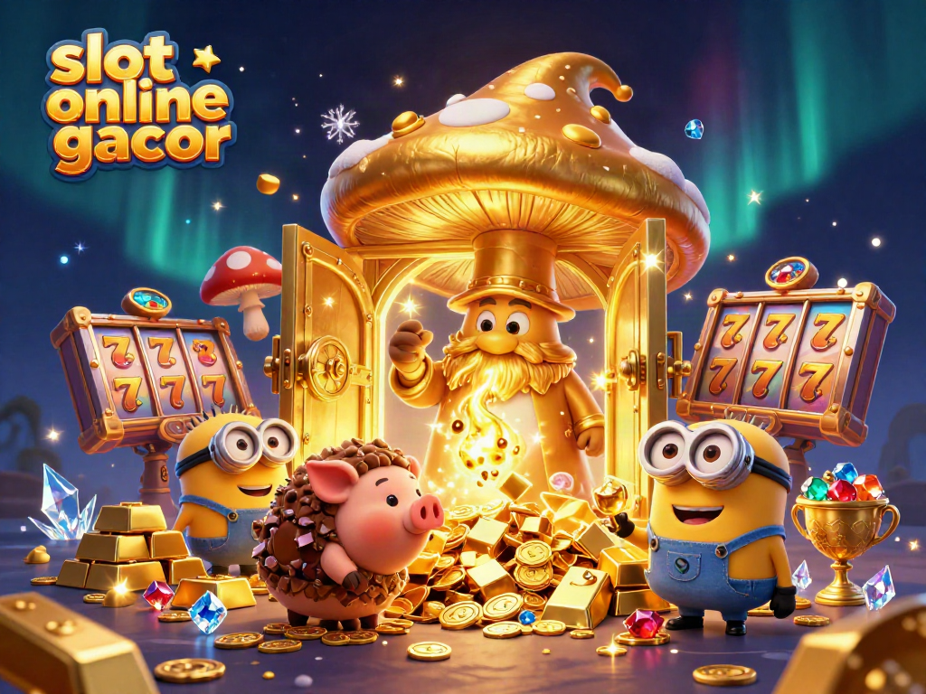 Experience the thrill of slot online gacor with magical golden characters and treasures.