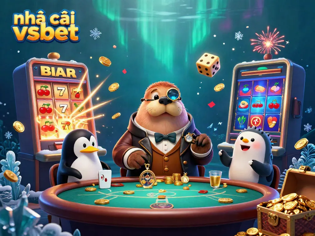 Experience thrilling games at nhà cái vsbet with an exciting underwater casino scene.