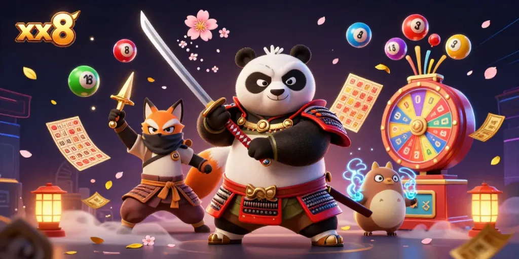 Experience excitement with xx 8 lottery games featuring dynamic characters and vibrant elements.