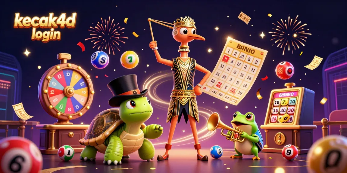 Experience the excitement of playing on kecak4d login with vibrant visuals of casino games and characters.
