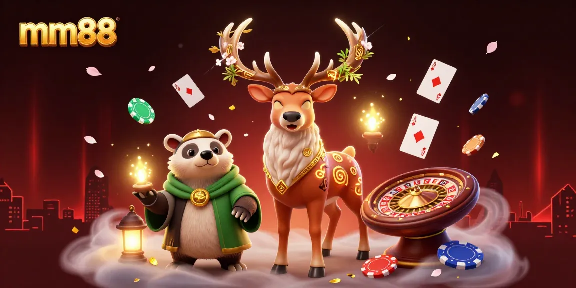 Engage with mm88 through vivid poker strategies depicted in a dynamic illustration.
