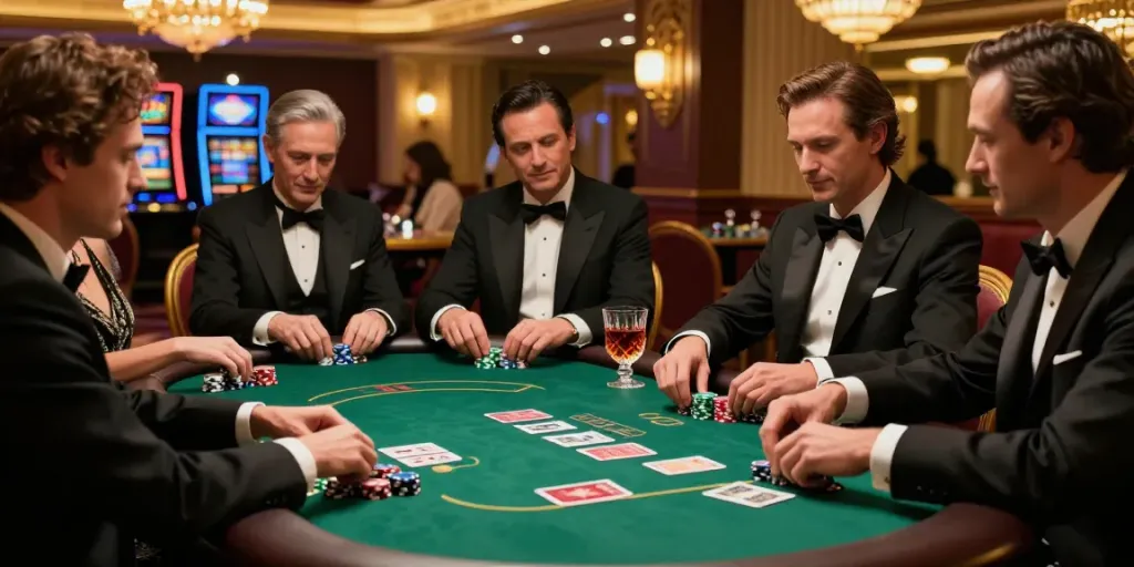 Experience the thrill of rokok88 slot with a classic mafia-themed casino atmosphere.