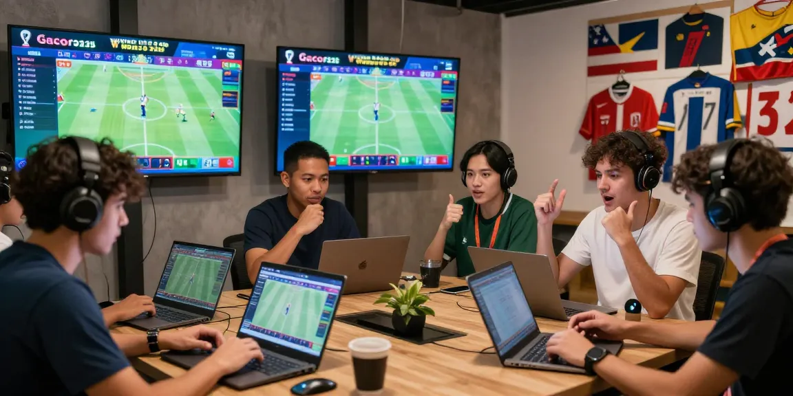 Gacor25 users enjoying a lively online sports betting experience during World Cup 2026.